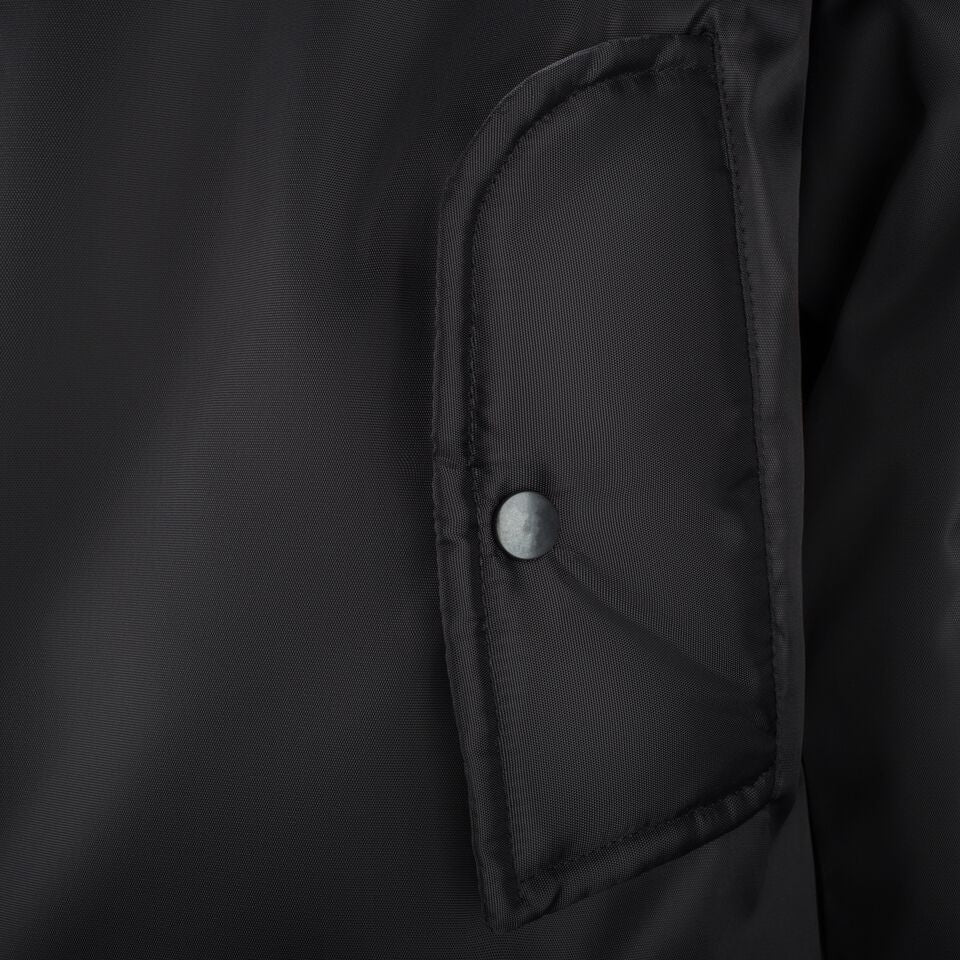 Mens MA1 Flight Bomber Jacket - Black - Image 3