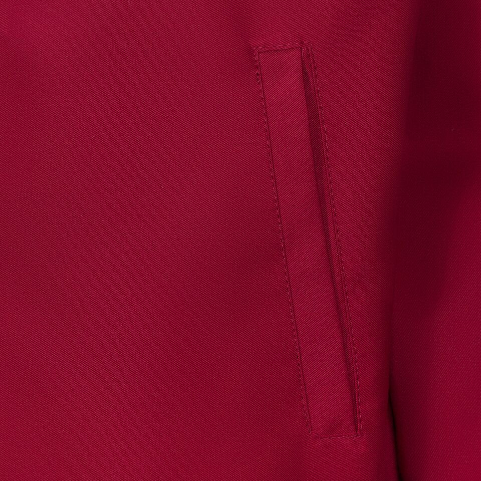 Mens Harrington Bomber Jacket - Burgundy - Image 3