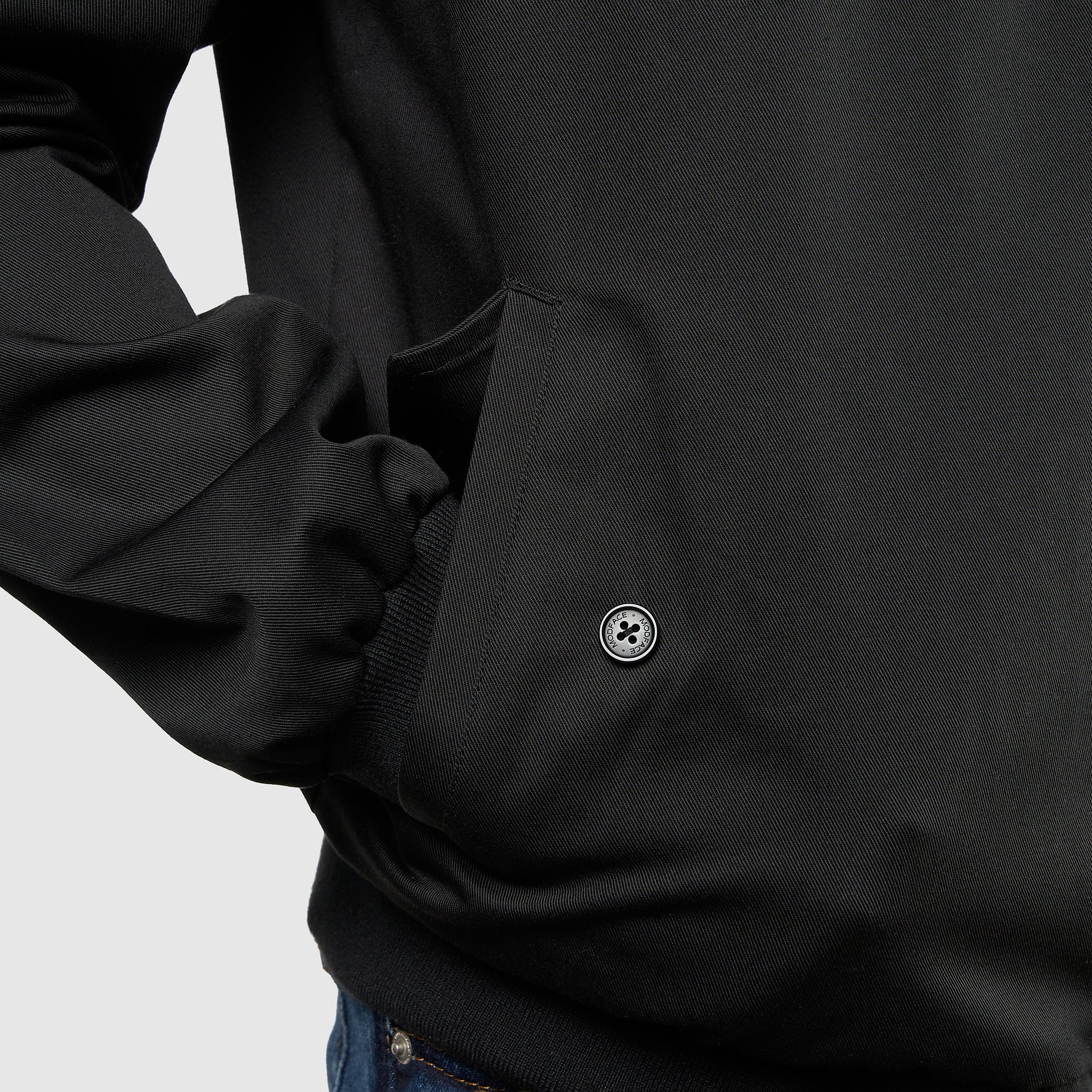 Mens Signature Harrington Jacket - Black - Image 4
