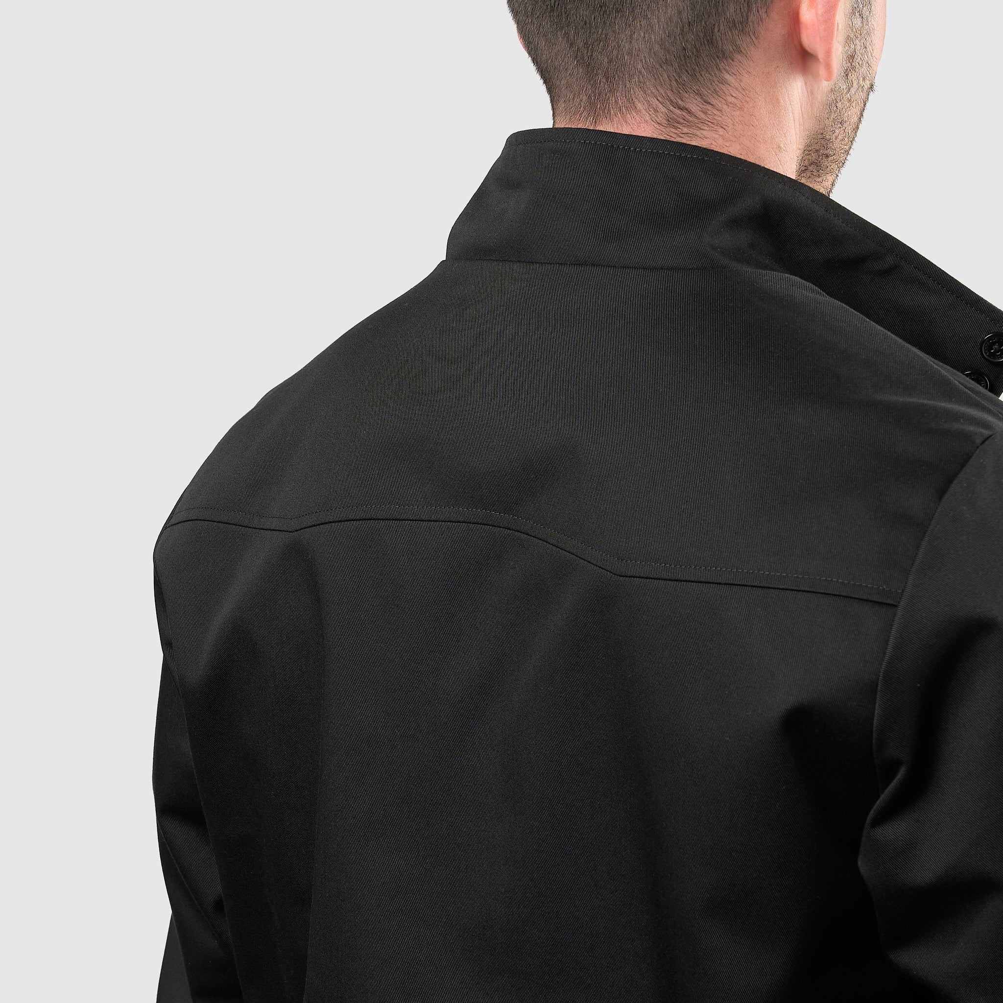 Mens Signature Harrington Jacket - Black - Image 5