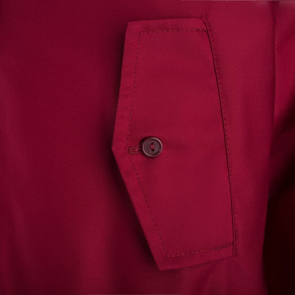 Womens Classic Harrington Jacket - Burgundy - Image 3